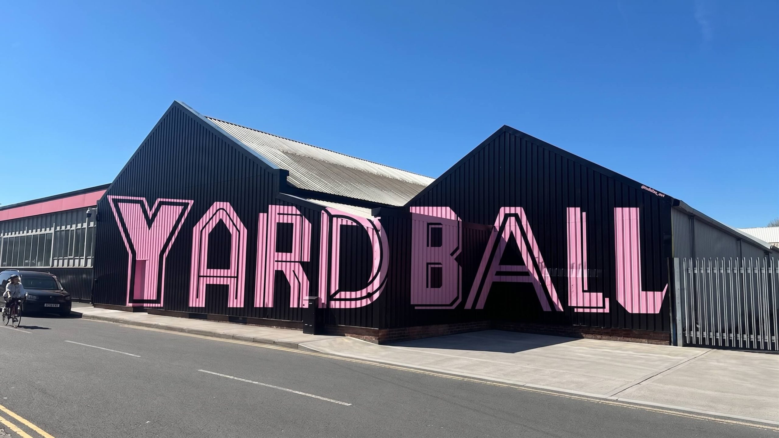 Yard Ball front of building